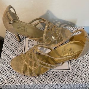Marinelli Gold Sparkle Heels